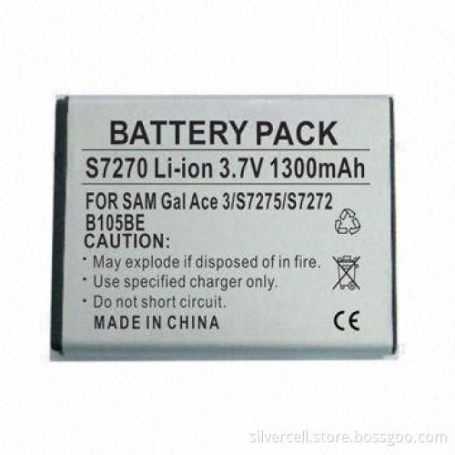 Li-ion Mobile Phone Battery for Samsung S7270, with 1,300mAh Capacity